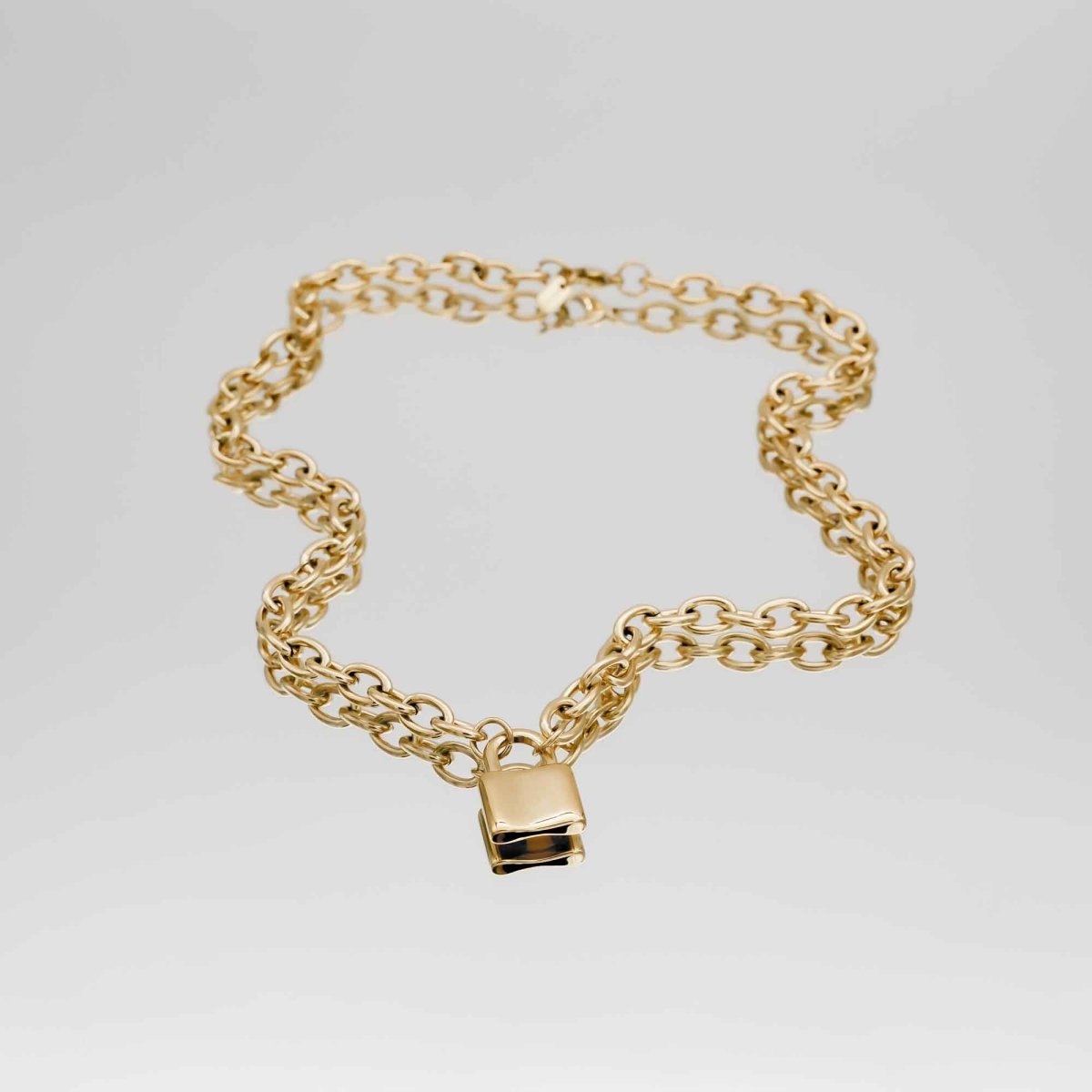 Chunky Lock Necklace - ISMI JEWELS