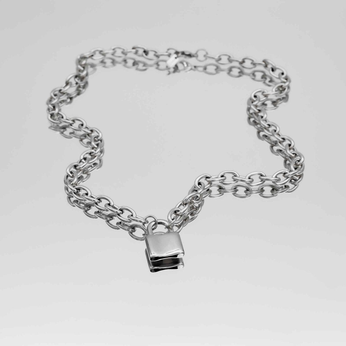 Chunky Lock Necklace - ISMI JEWELS
