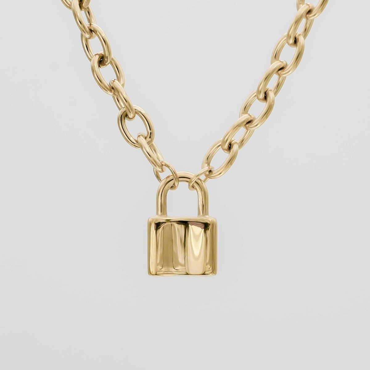 Chunky Lock Necklace - ISMI JEWELS