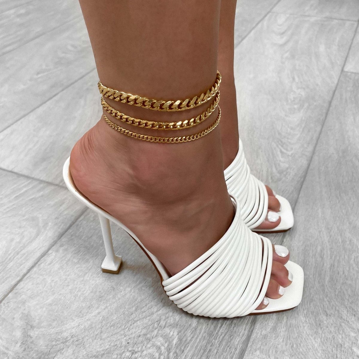 Classic Cuban Anklet Gold - ISMI JEWELS