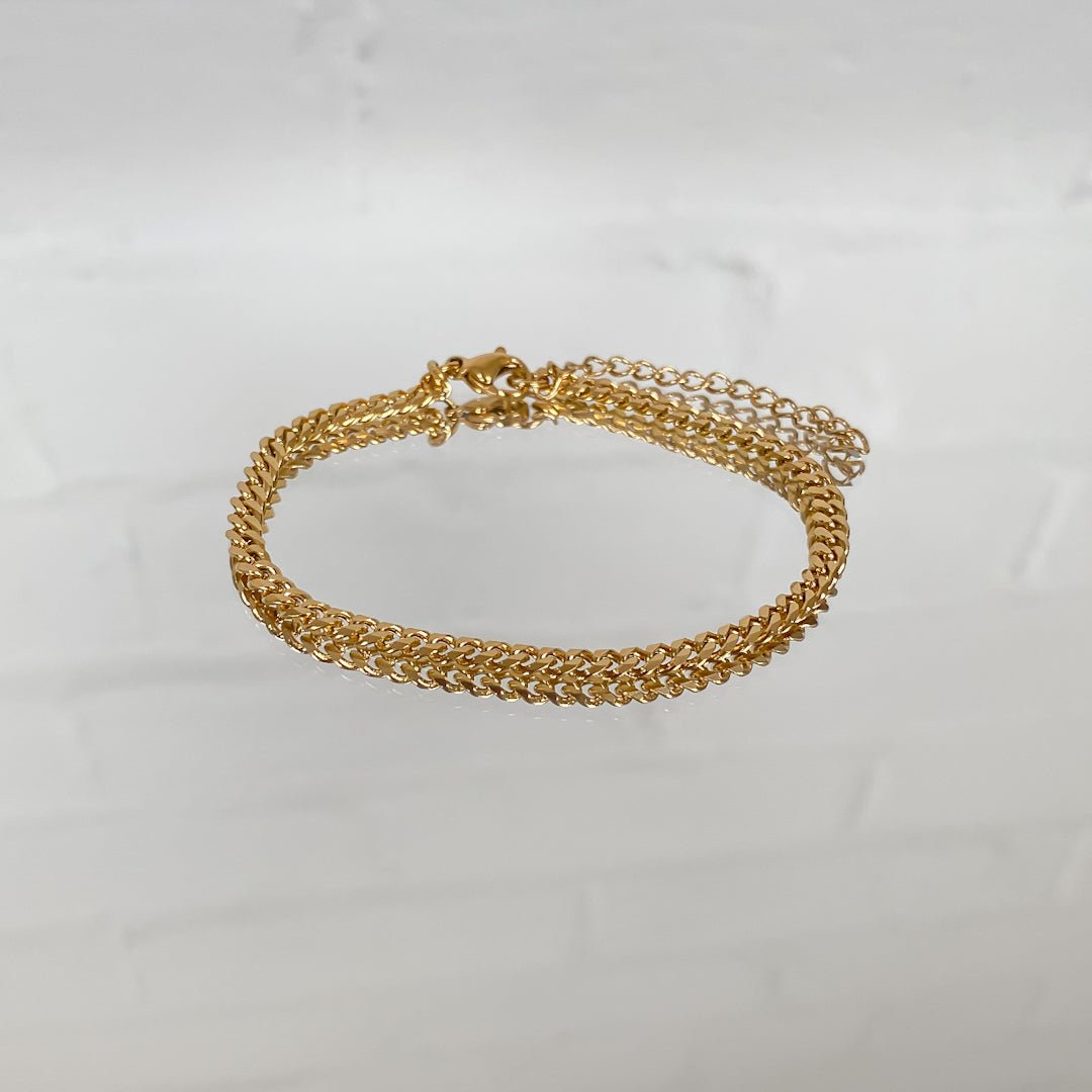 Classic Cuban Anklet Gold - ISMI JEWELS