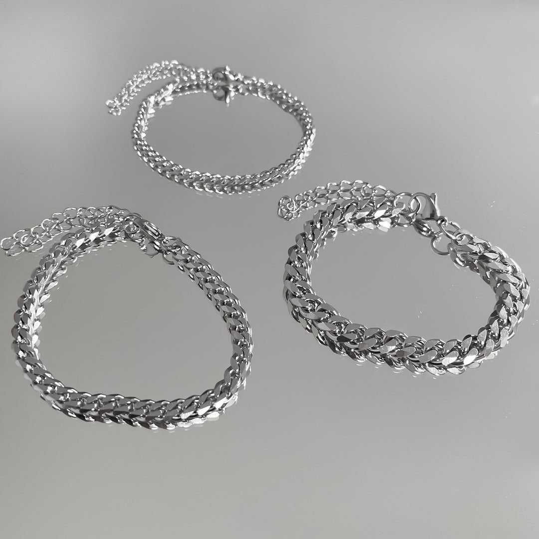 Classic Cuban Anklet Silver - ISMI JEWELS
