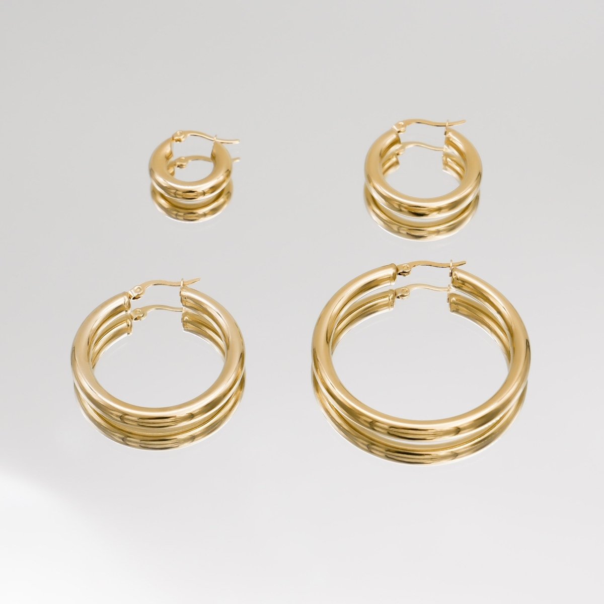 Classic Gold Filled Hoops - ISMI JEWELS