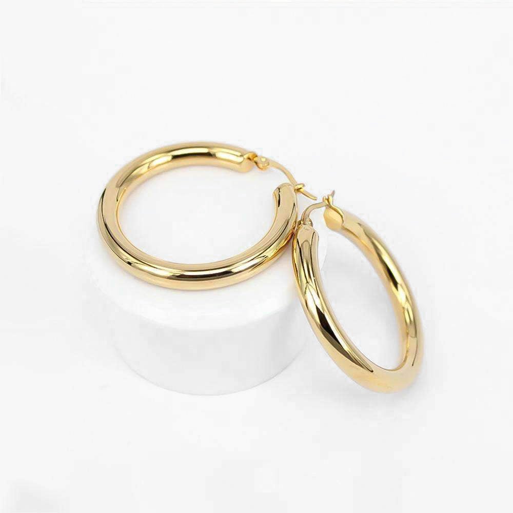 Classic Gold Filled Hoops - ISMI JEWELS