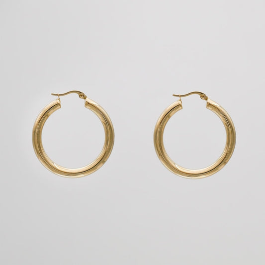 Classic Gold Filled Hoops - ISMI JEWELS