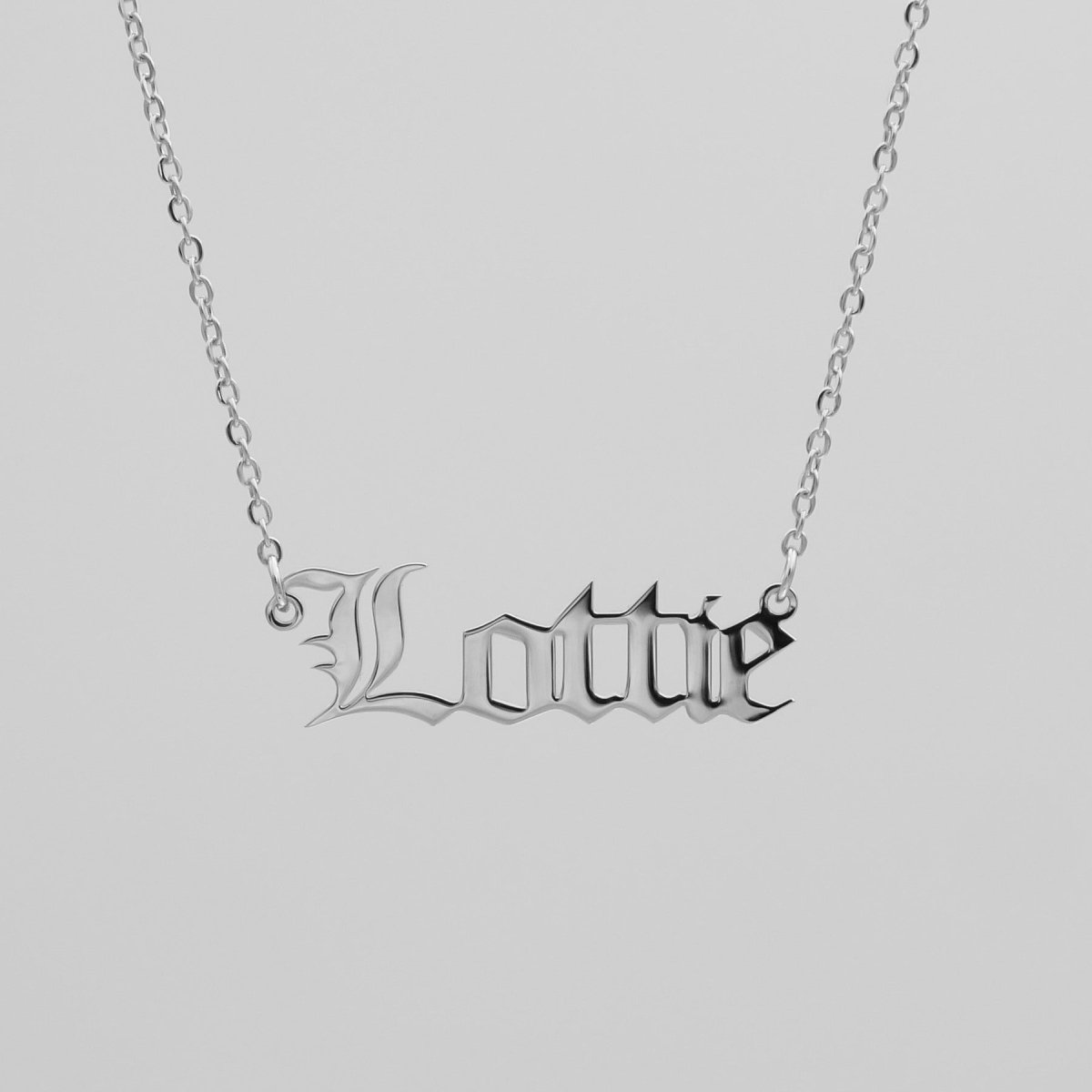Classic Name Plate Necklace - ISMI JEWELS