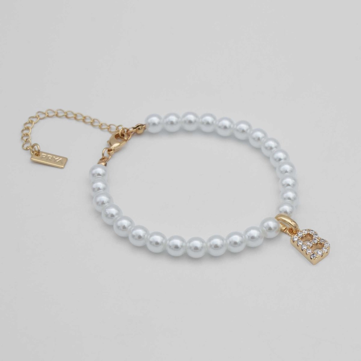 Classic Pearl Initial Anklet - ISMI JEWELS