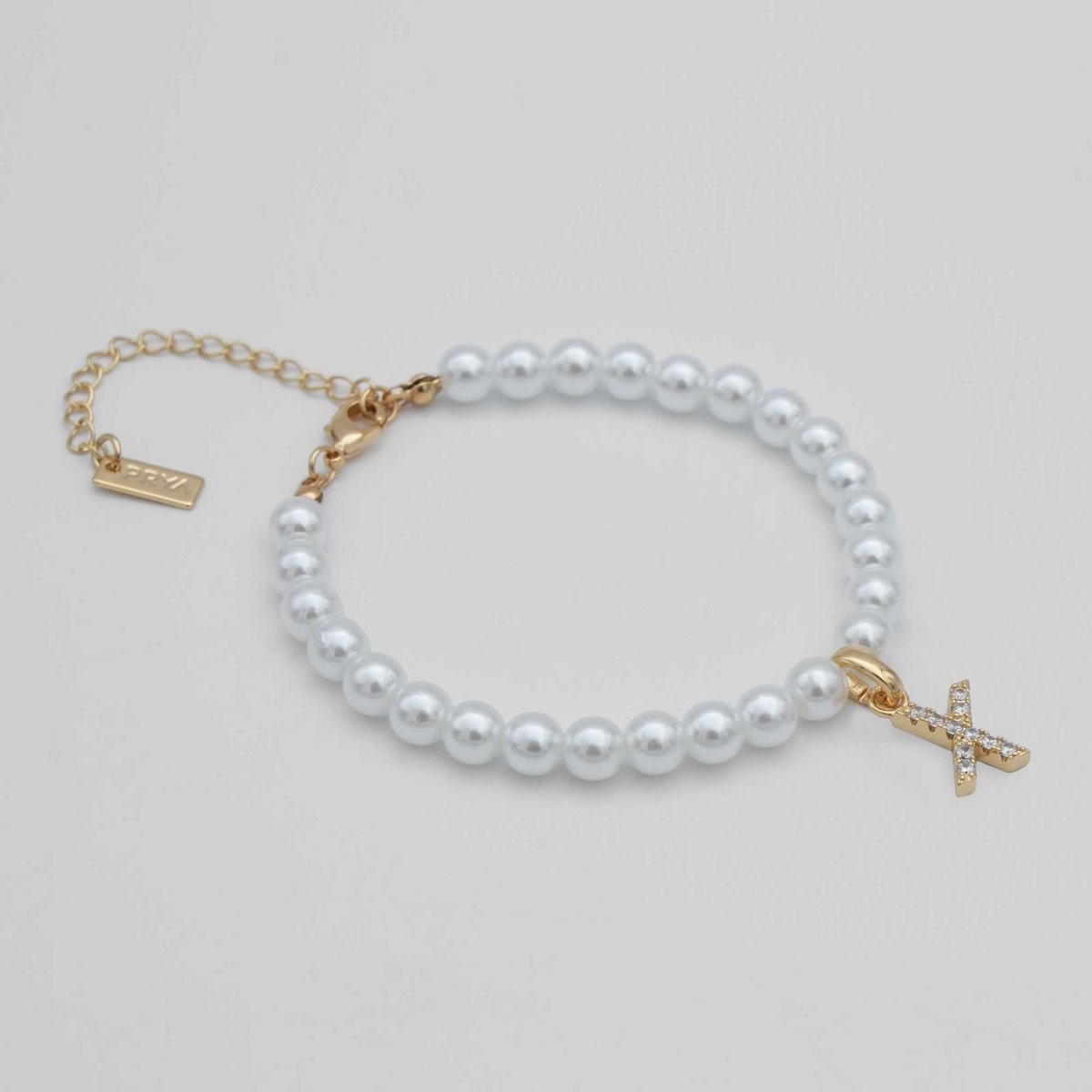 Classic Pearl Initial Anklet - ISMI JEWELS