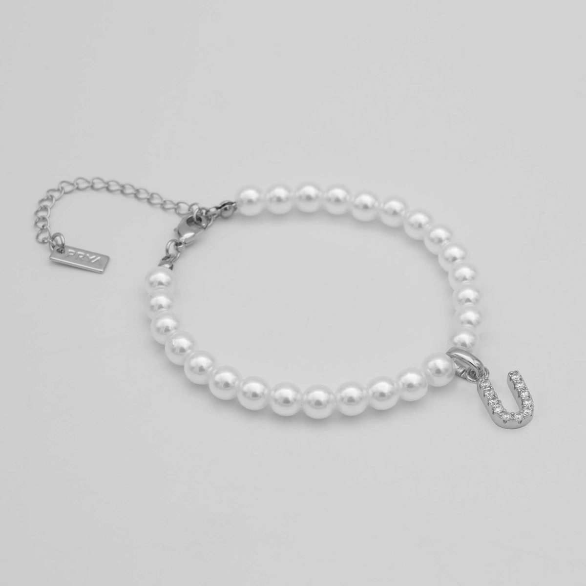 Classic Pearl Initial Anklet - ISMI JEWELS