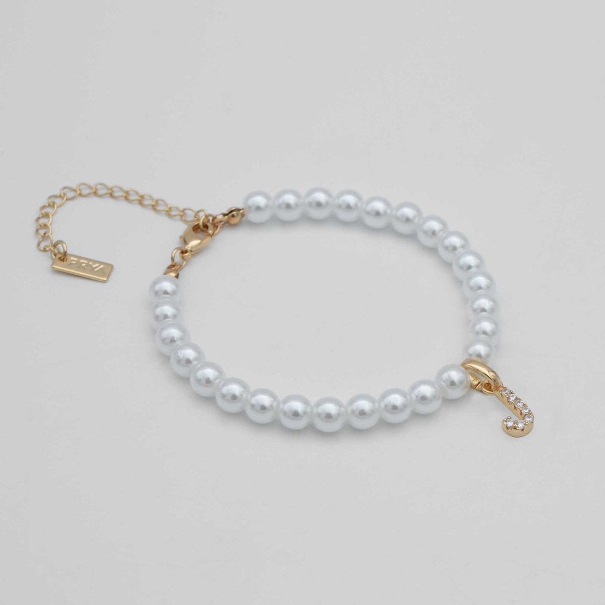 Classic Pearl Initial Anklet - ISMI JEWELS