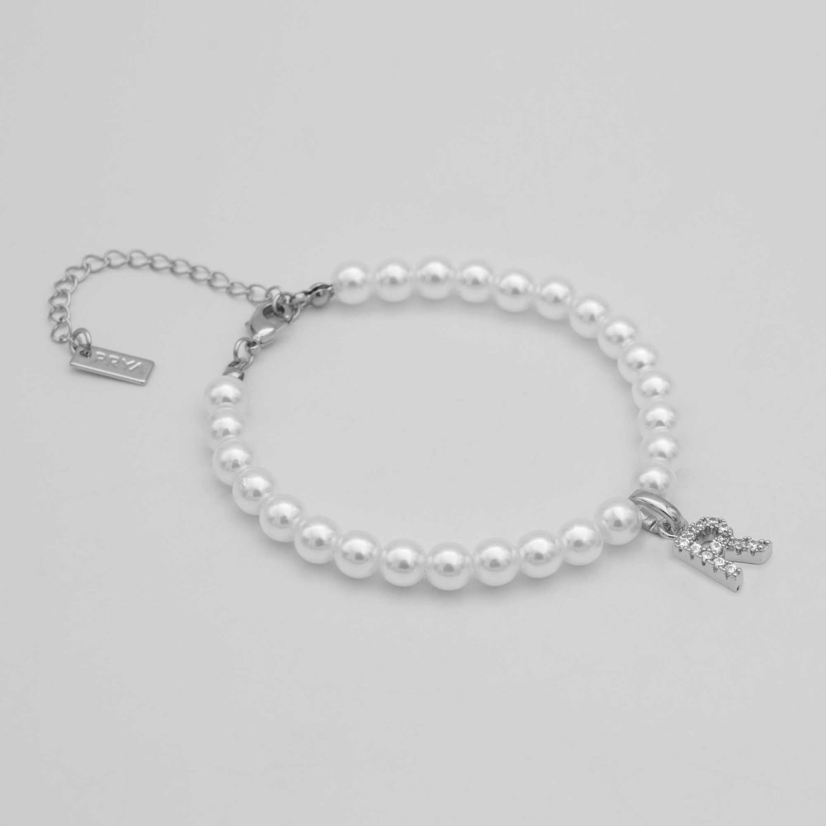 Classic Pearl Initial Anklet - ISMI JEWELS