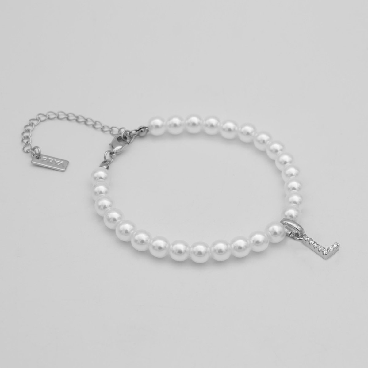 Classic Pearl Initial Anklet - ISMI JEWELS