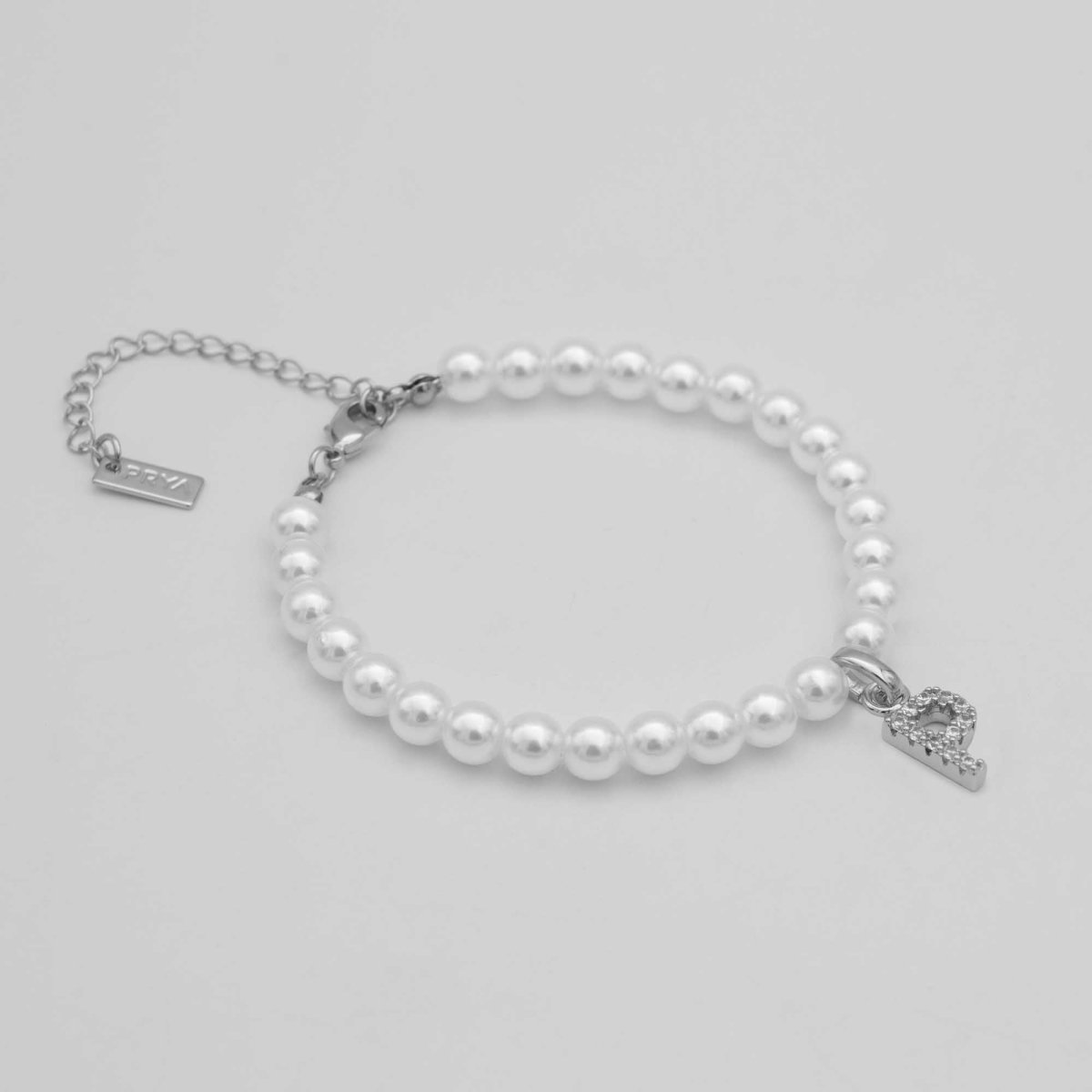 Classic Pearl Initial Anklet - ISMI JEWELS