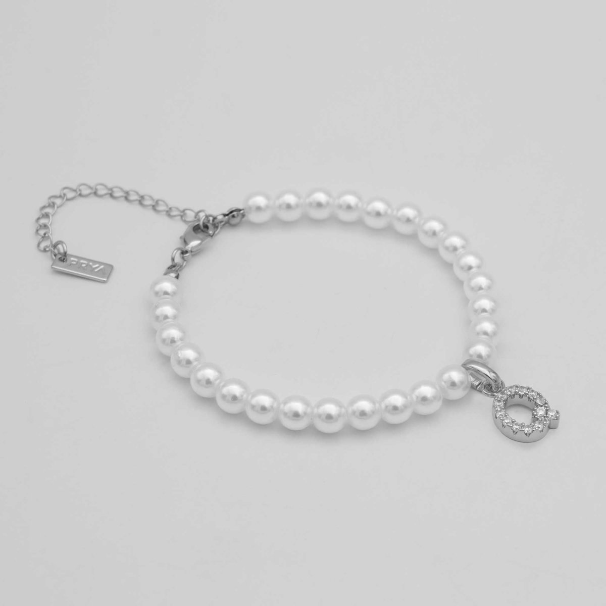 Classic Pearl Initial Anklet - ISMI JEWELS