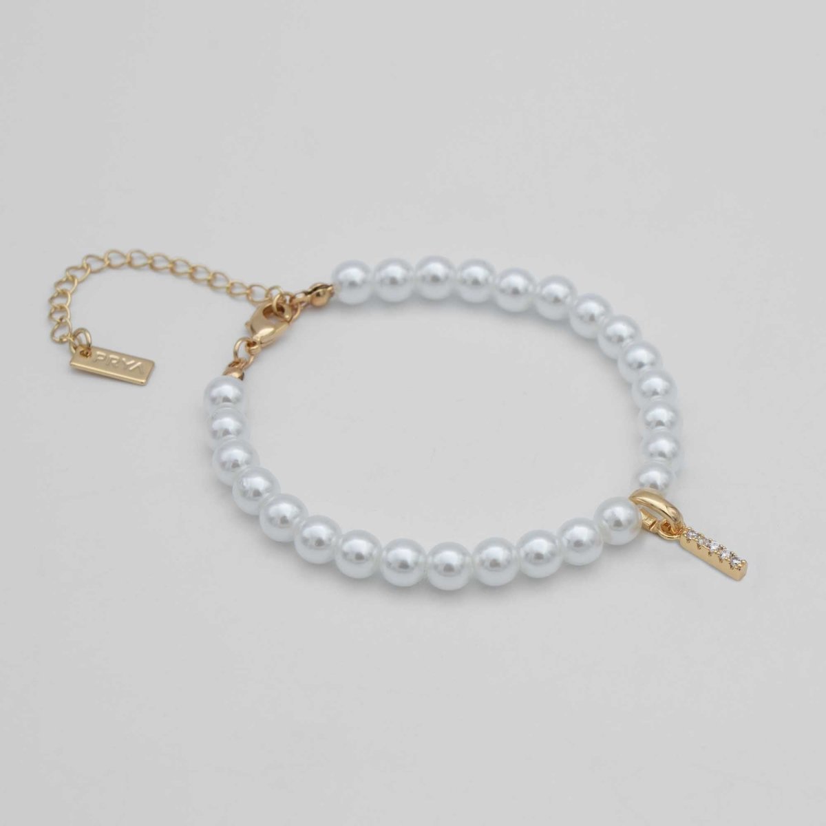 Classic Pearl Initial Anklet - ISMI JEWELS