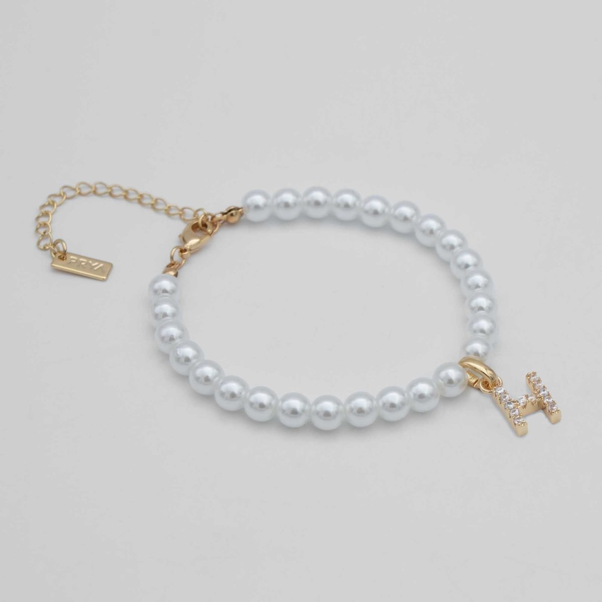 Classic Pearl Initial Anklet - ISMI JEWELS