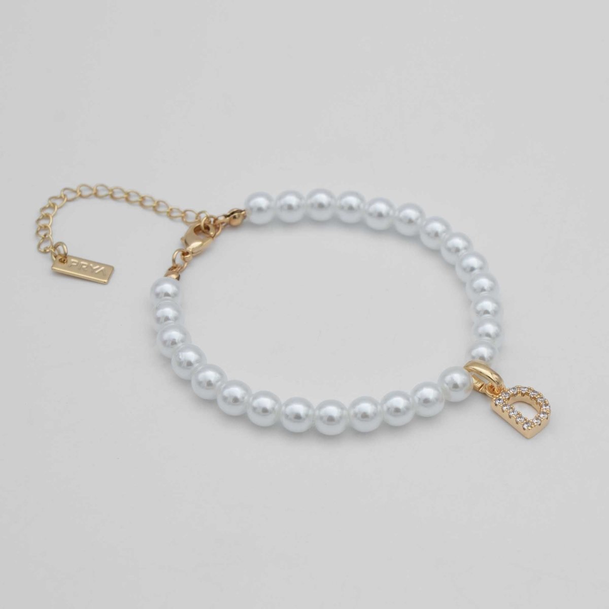 Classic Pearl Initial Anklet - ISMI JEWELS