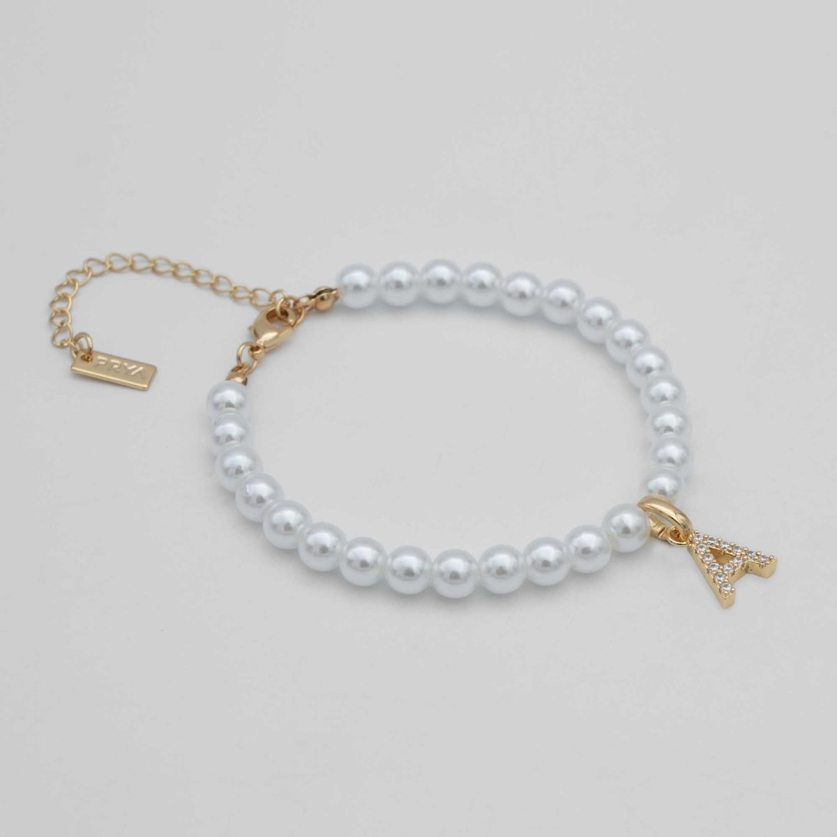 Classic Pearl Initial Anklet - ISMI JEWELS