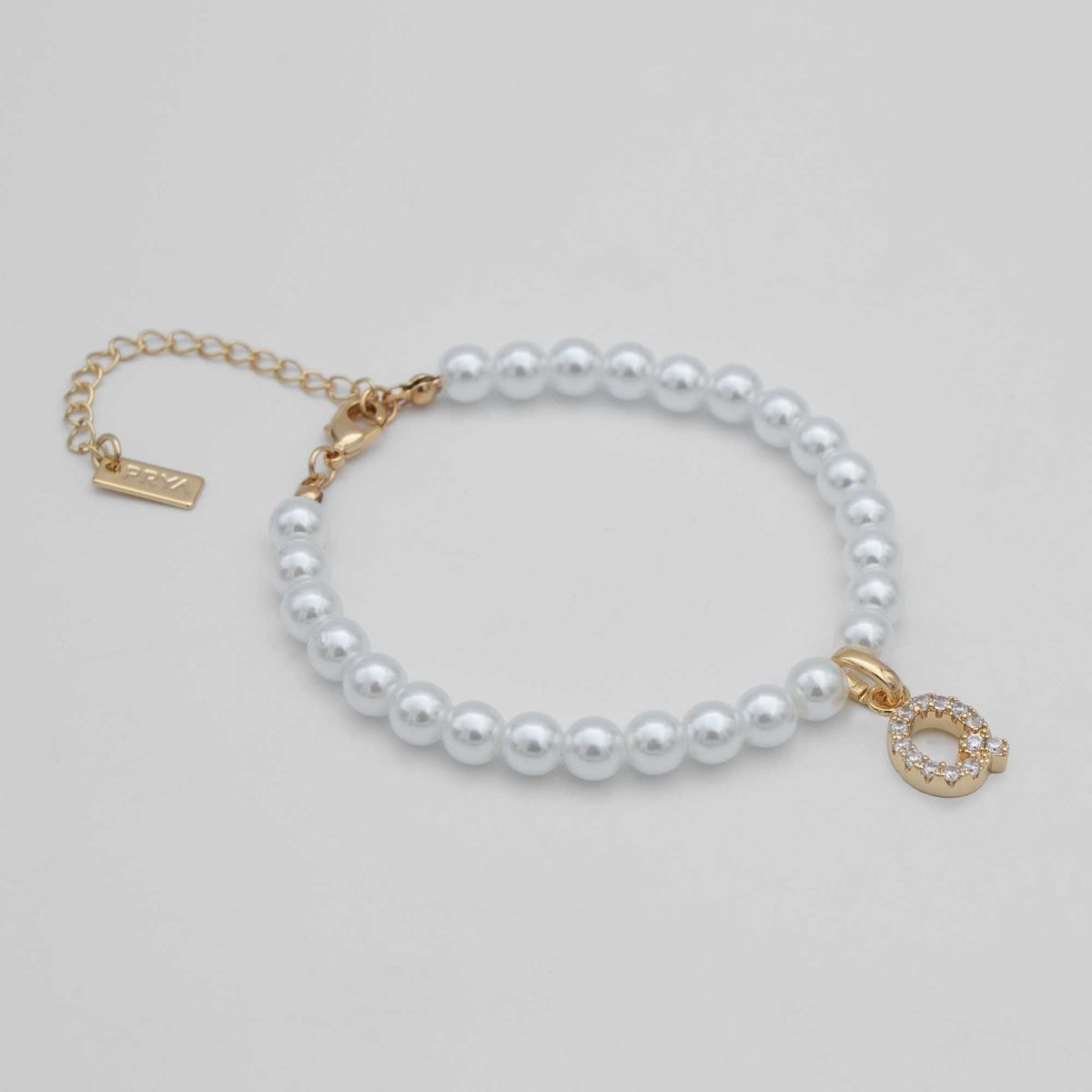 Classic Pearl Initial Anklet - ISMI JEWELS