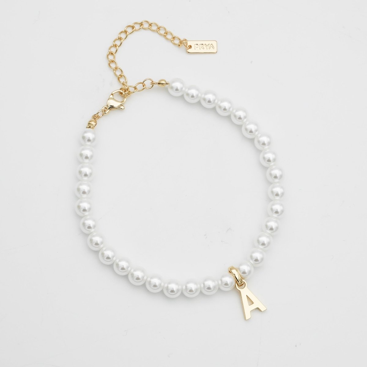 Classic Pearl Initial Anklet - ISMI JEWELS