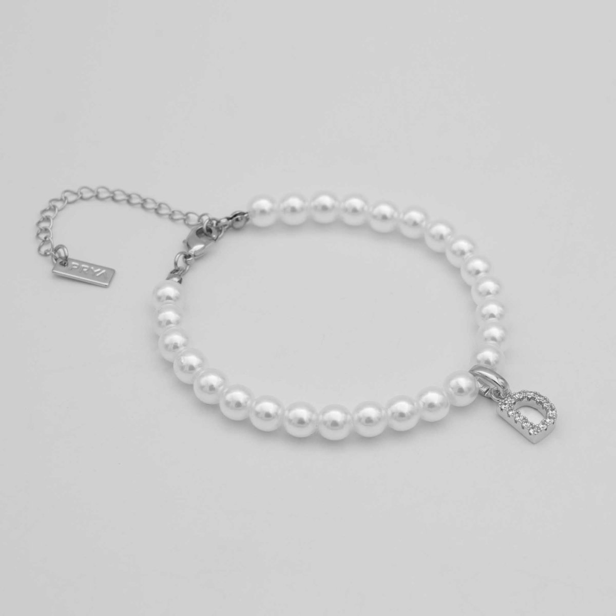 Classic Pearl Initial Anklet - ISMI JEWELS