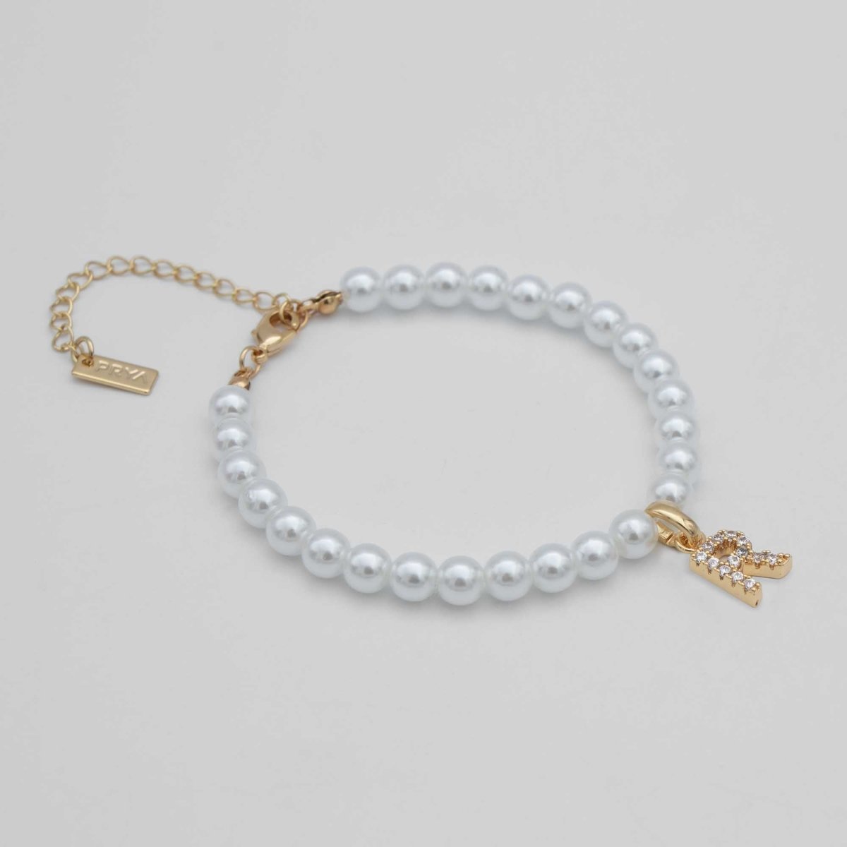 Classic Pearl Initial Anklet - ISMI JEWELS