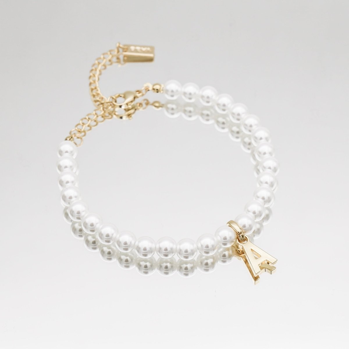 Classic Pearl Initial Bracelet - ISMI JEWELS