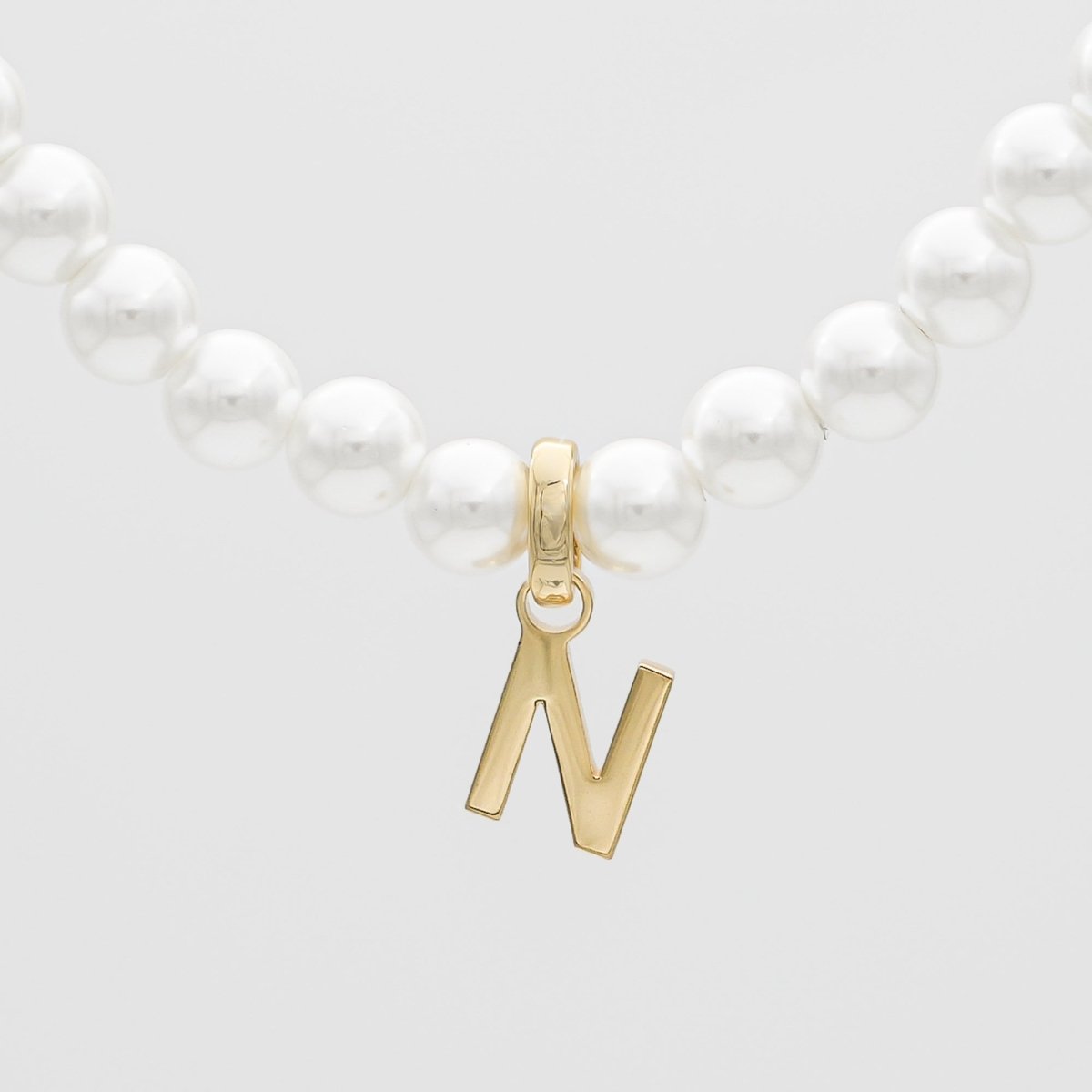 Classic Pearl Initial Bracelet - ISMI JEWELS
