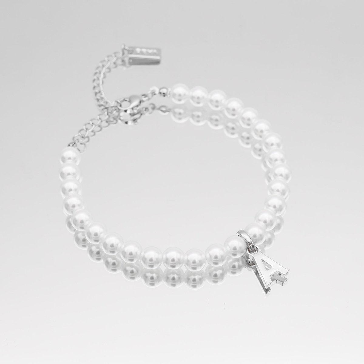 Classic Pearl Initial Bracelet - ISMI JEWELS