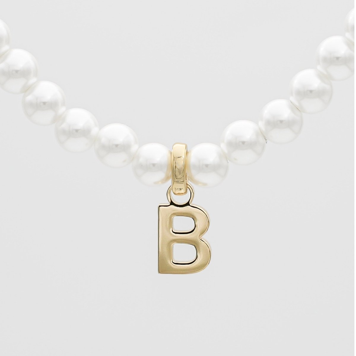 Classic Pearl Initial Bracelet - ISMI JEWELS