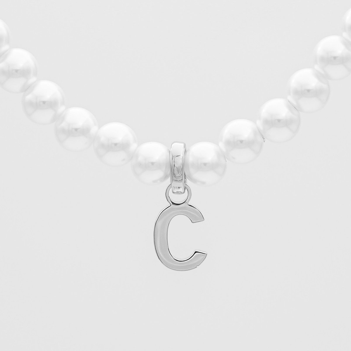 Classic Pearl Initial Bracelet - ISMI JEWELS