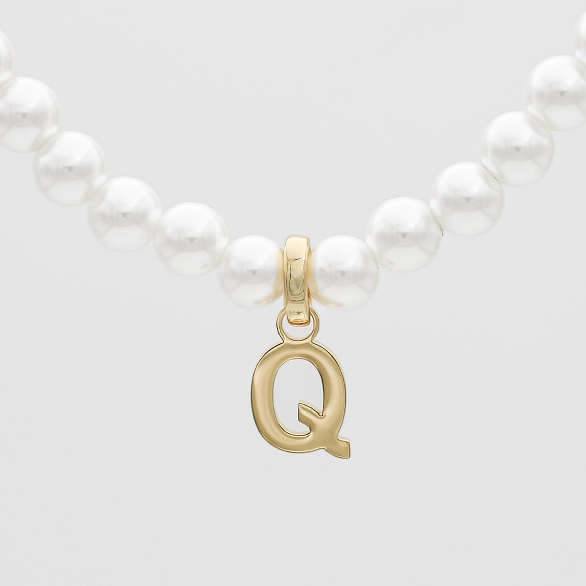 Classic Pearl Initial Bracelet - ISMI JEWELS