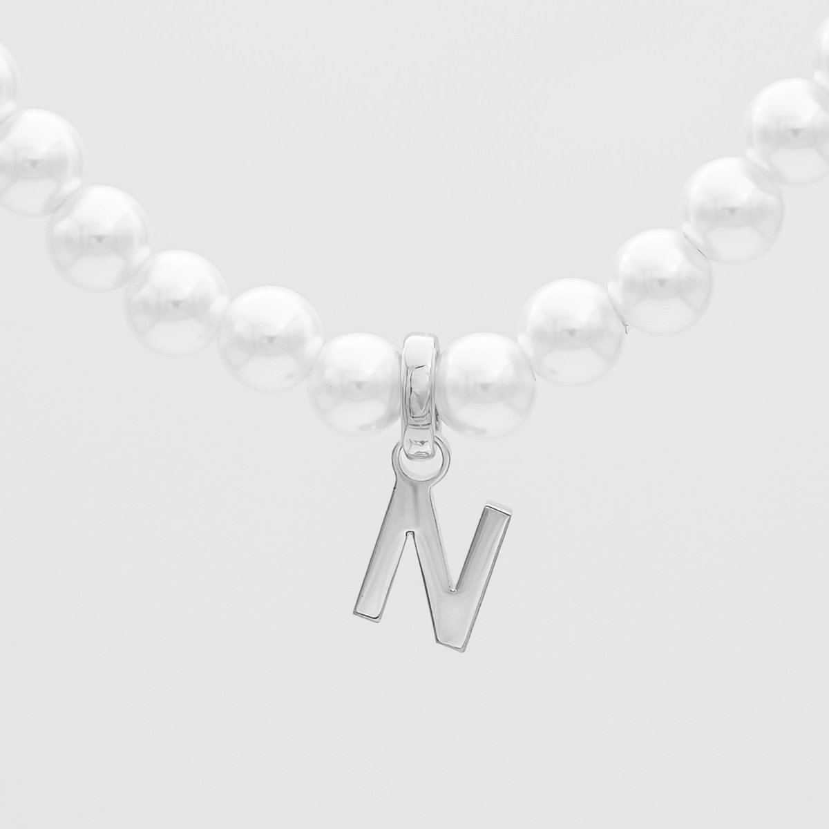 Classic Pearl Initial Bracelet - ISMI JEWELS