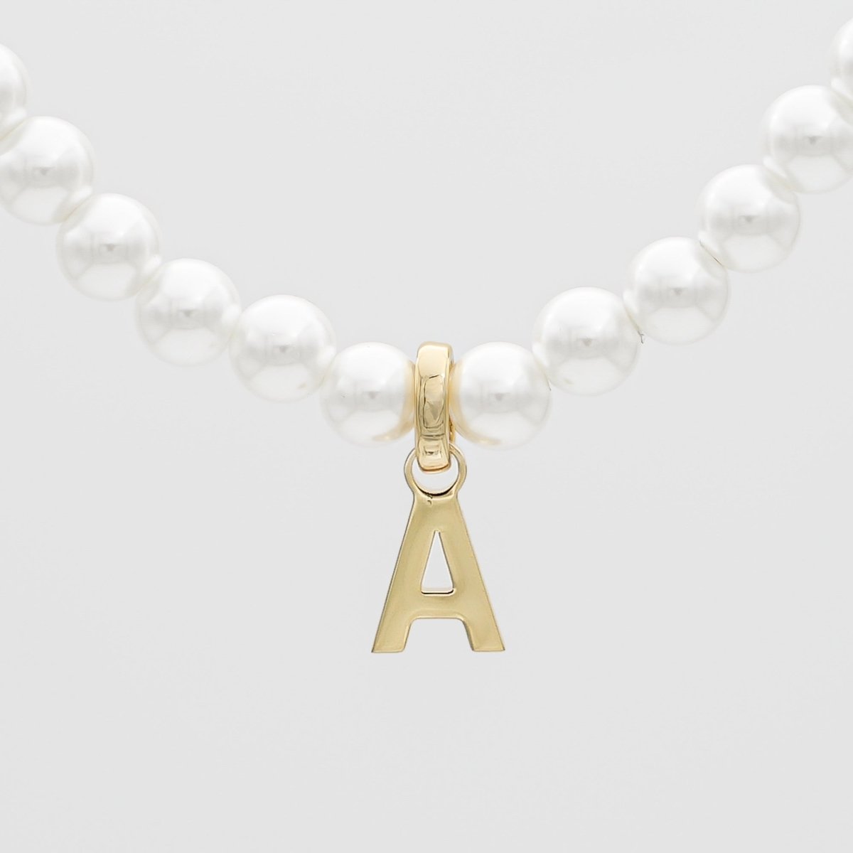 Classic Pearl Initial Bracelet - ISMI JEWELS