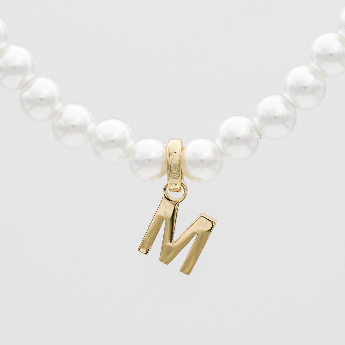 Classic Pearl Initial Bracelet - ISMI JEWELS