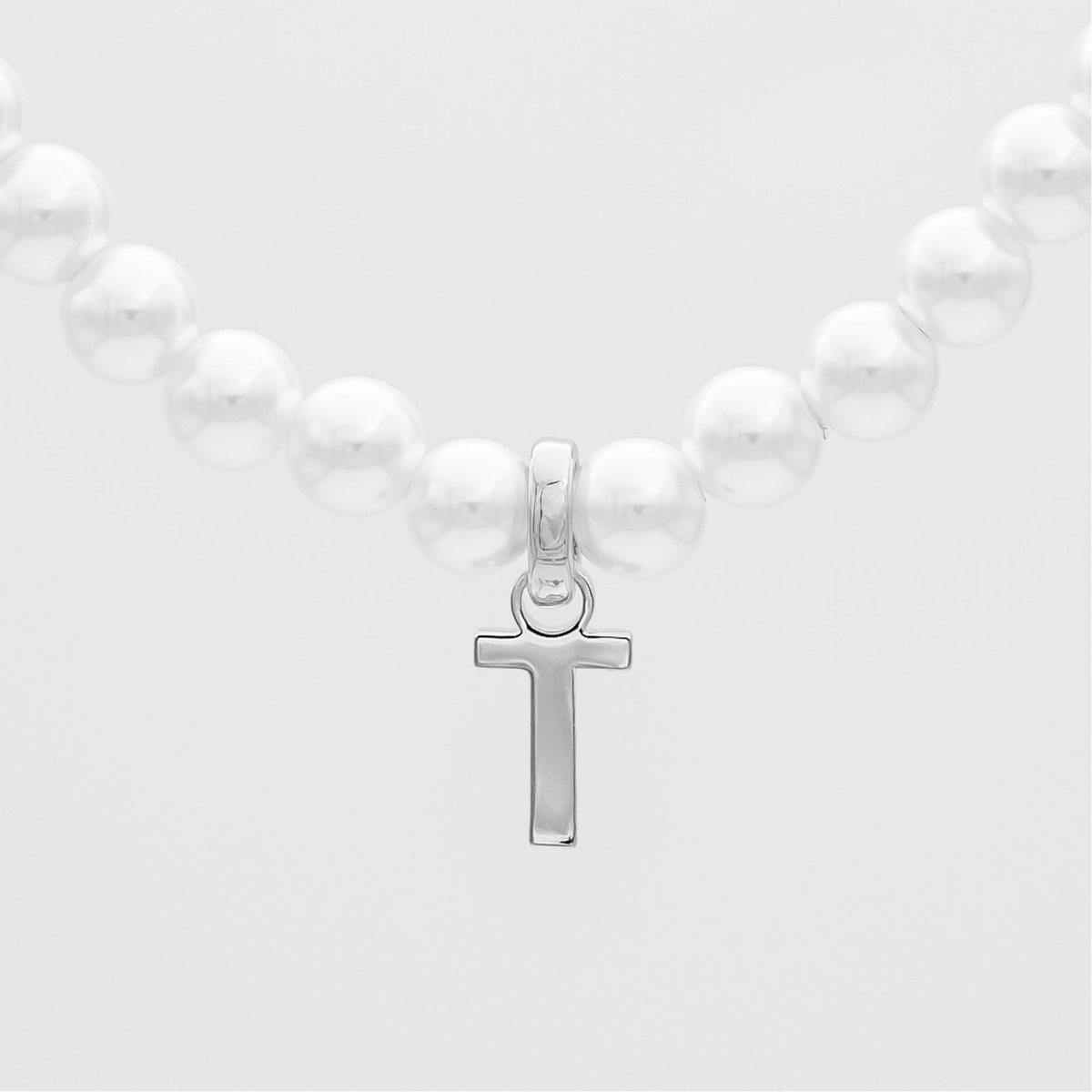 Classic Pearl Initial Bracelet - ISMI JEWELS