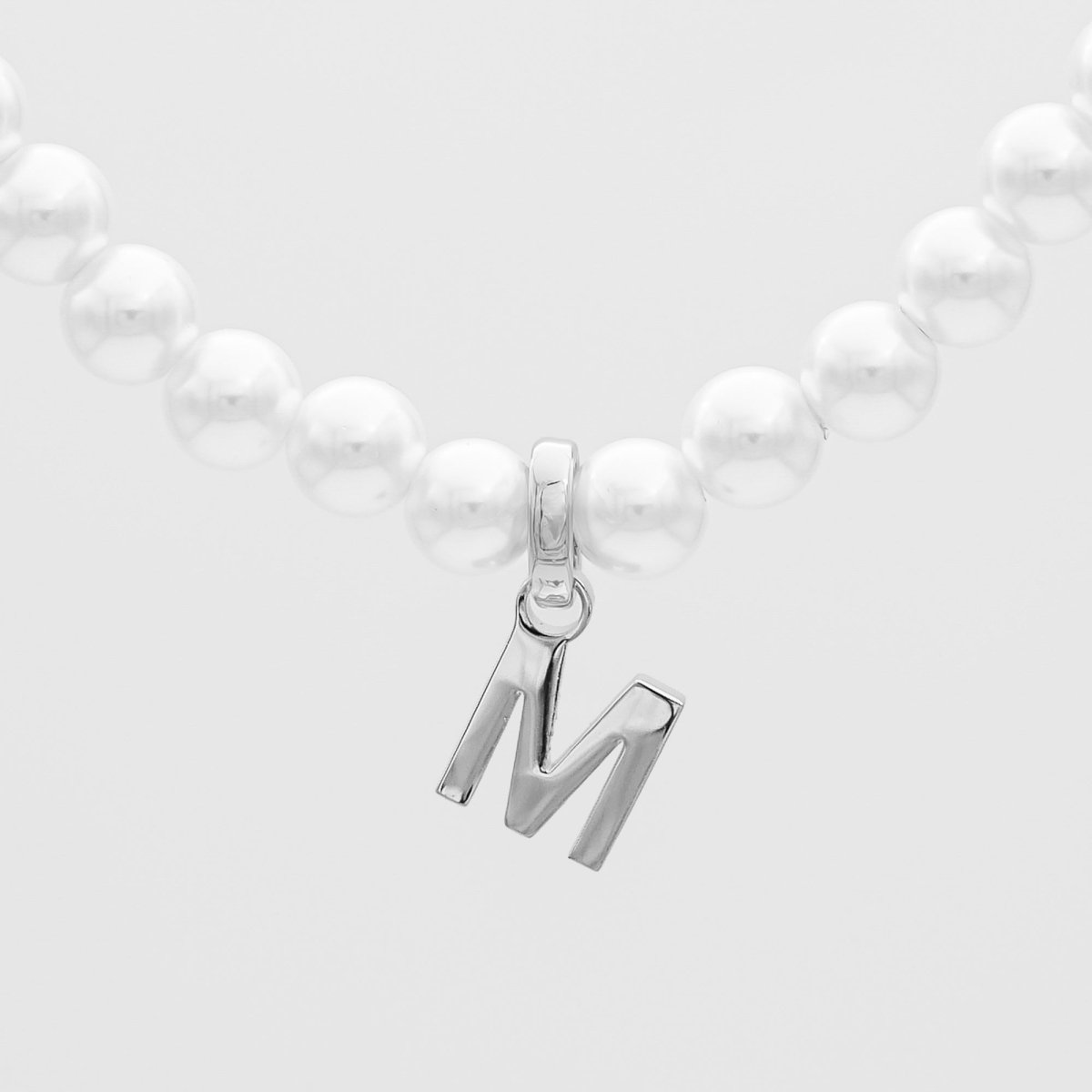 Classic Pearl Initial Necklace - ISMI JEWELS