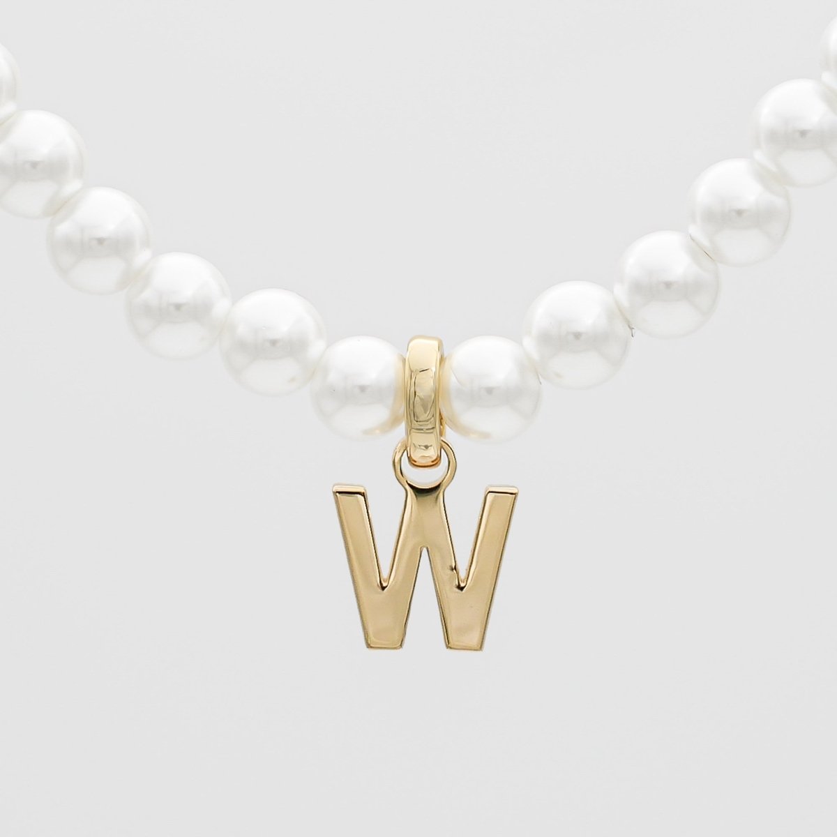Classic Pearl Initial Necklace - ISMI JEWELS