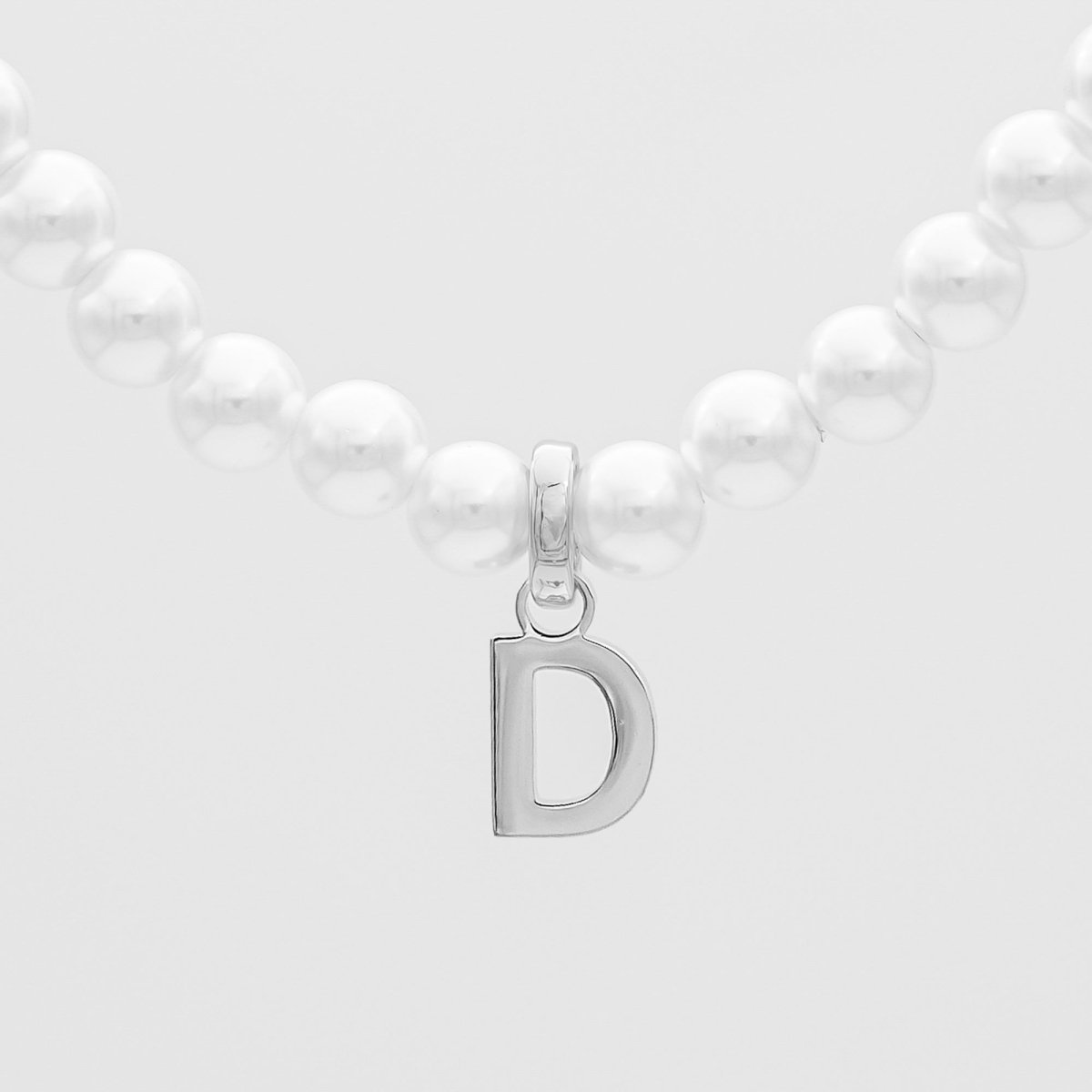 Classic Pearl Initial Necklace - ISMI JEWELS