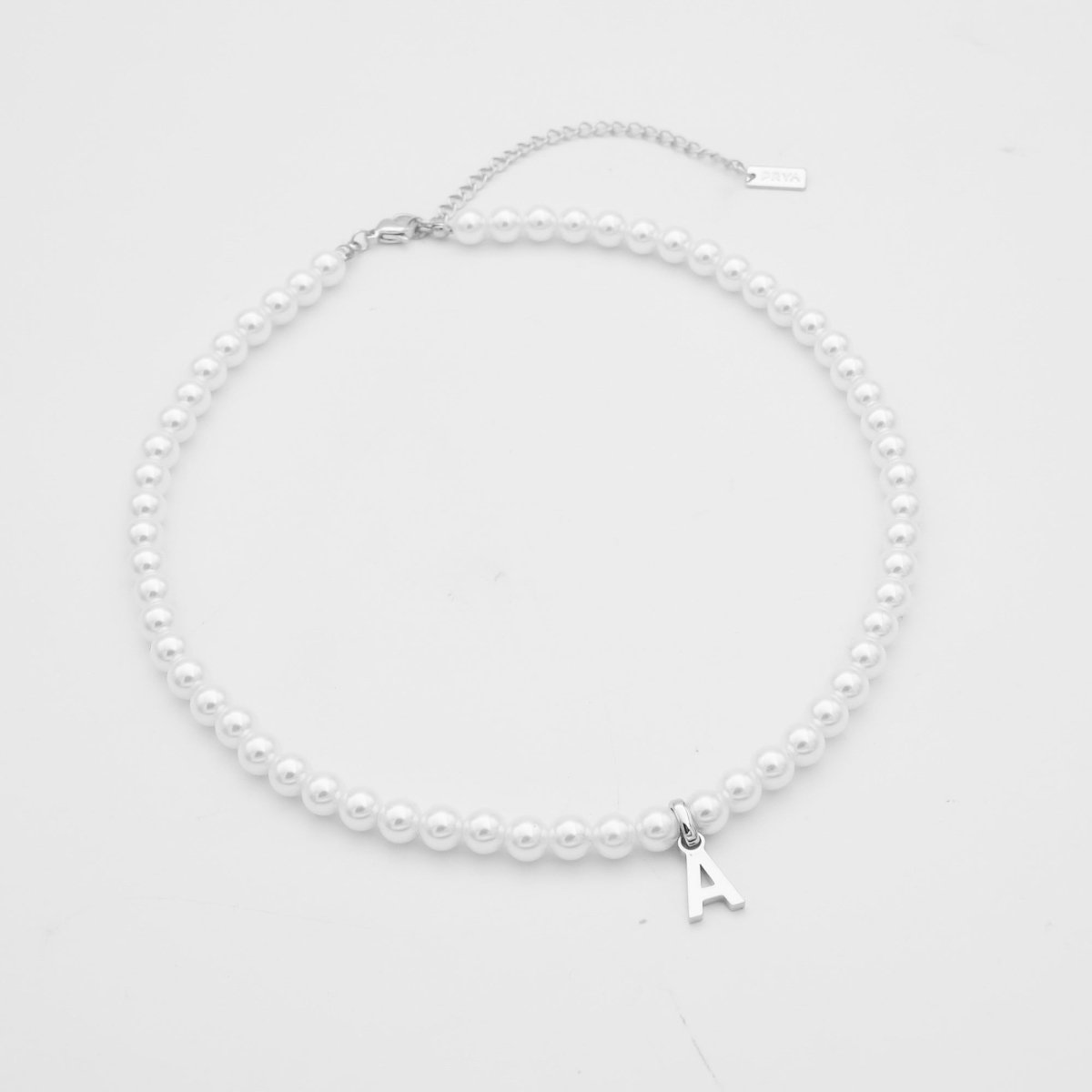Classic Pearl Initial Necklace - ISMI JEWELS