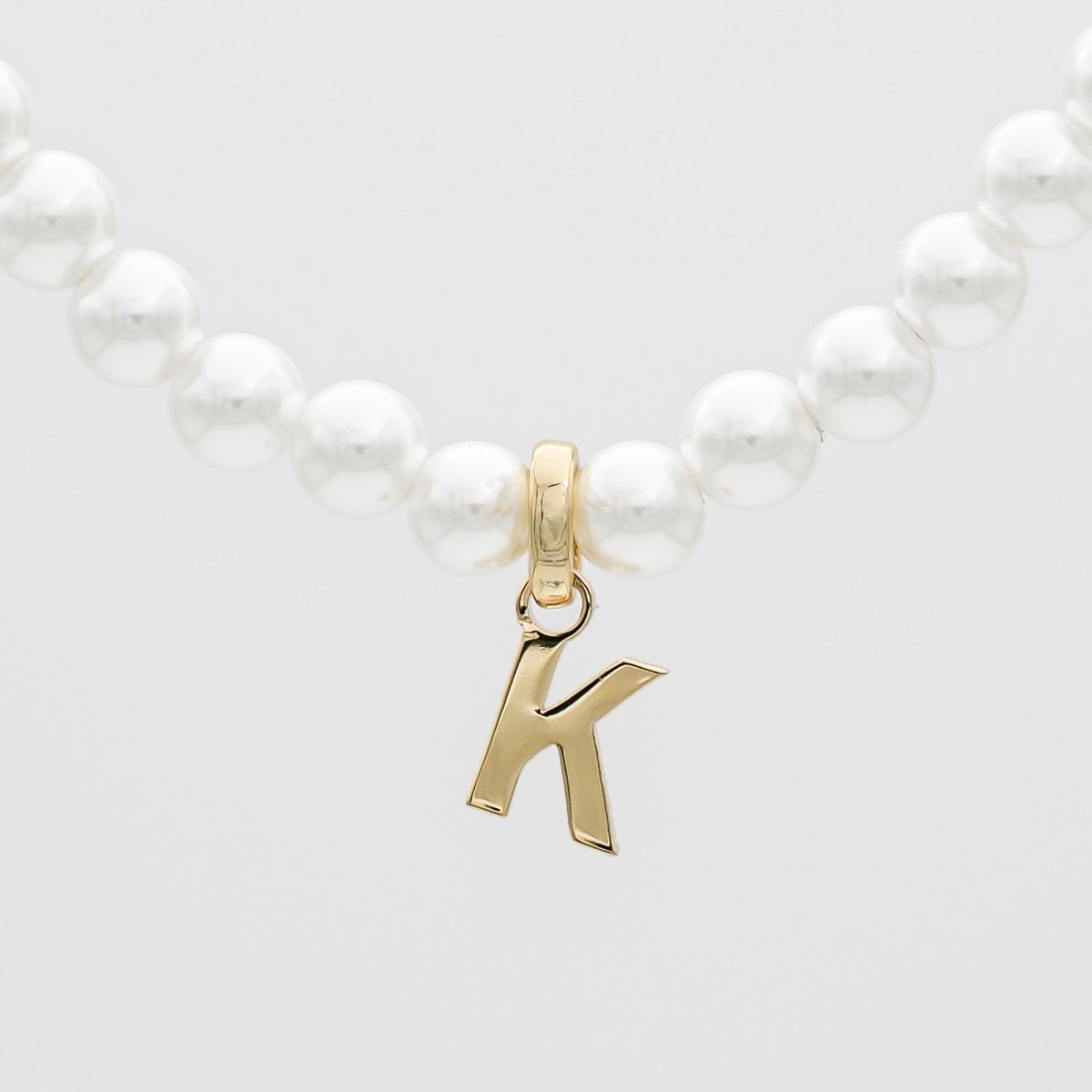 Classic Pearl Initial Necklace - ISMI JEWELS