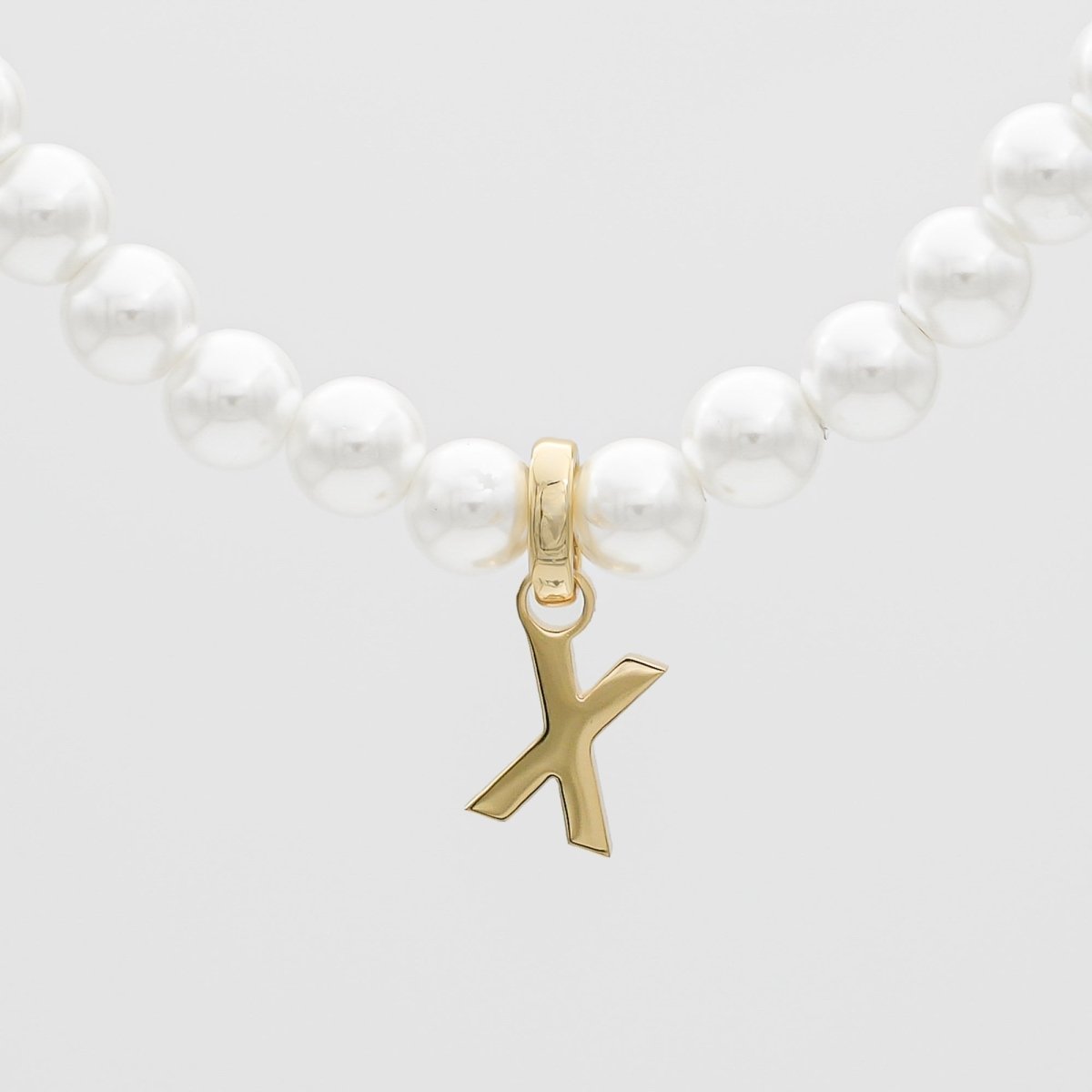 Classic Pearl Initial Necklace - ISMI JEWELS