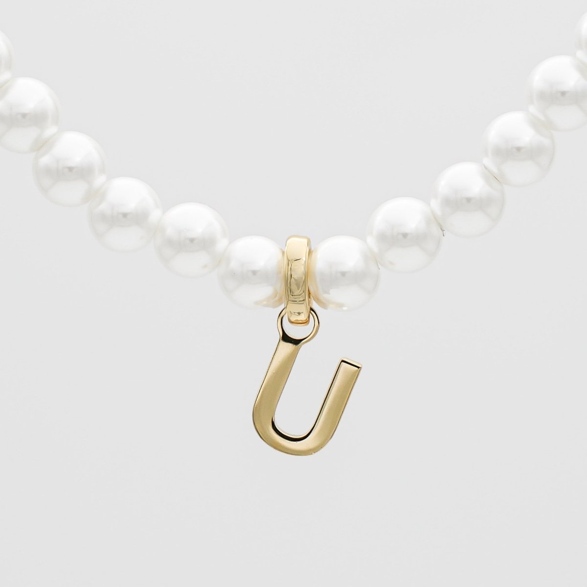 Classic Pearl Initial Necklace - ISMI JEWELS