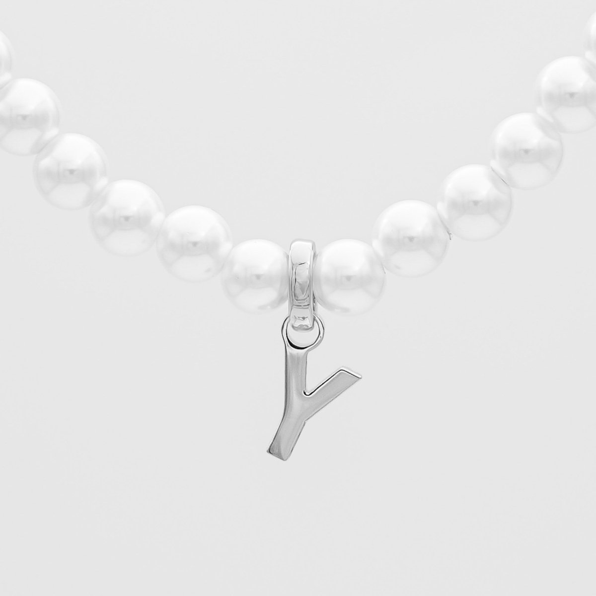 Classic Pearl Initial Necklace - ISMI JEWELS
