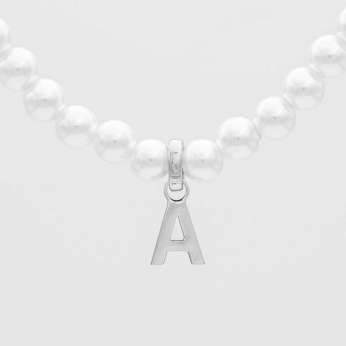Classic Pearl Initial Necklace - ISMI JEWELS