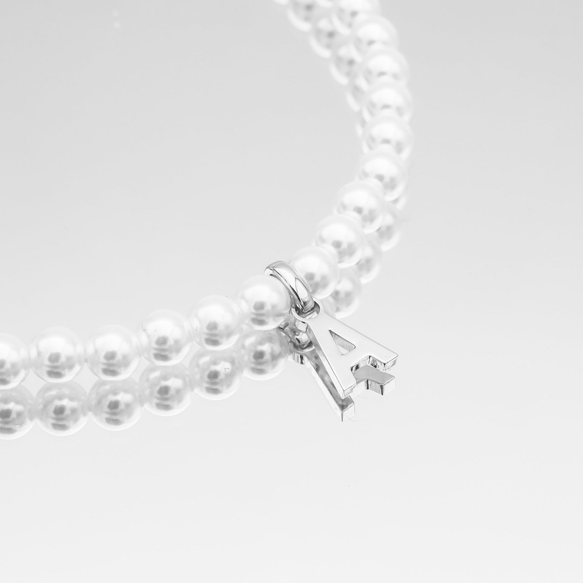 Classic Pearl Initial Necklace - ISMI JEWELS