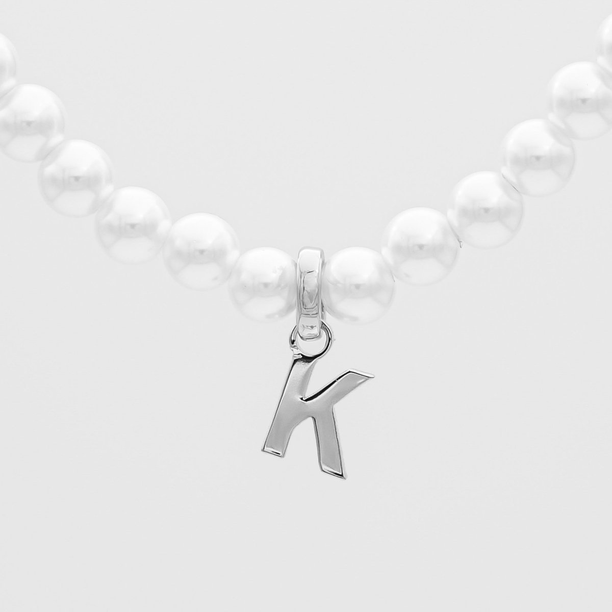 Classic Pearl Initial Necklace - ISMI JEWELS