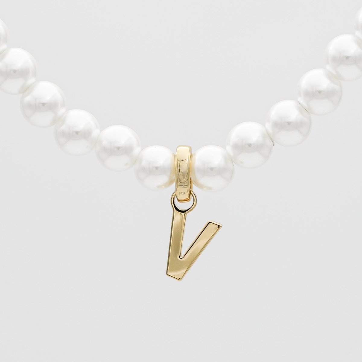 Classic Pearl Initial Necklace - ISMI JEWELS