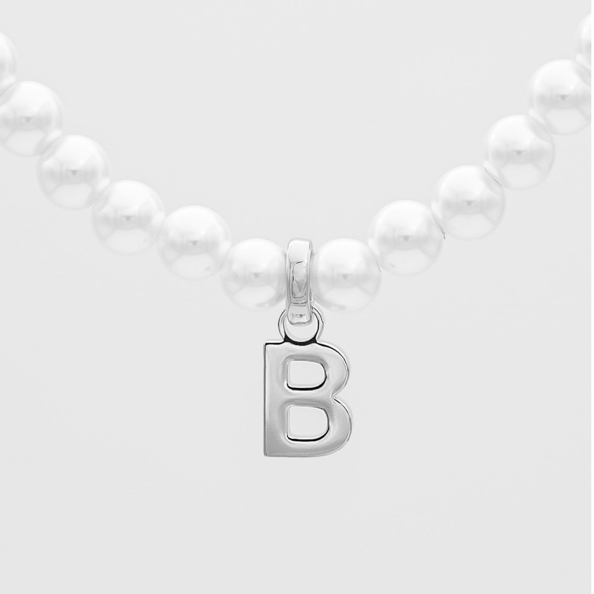 Classic Pearl Initial Necklace - ISMI JEWELS