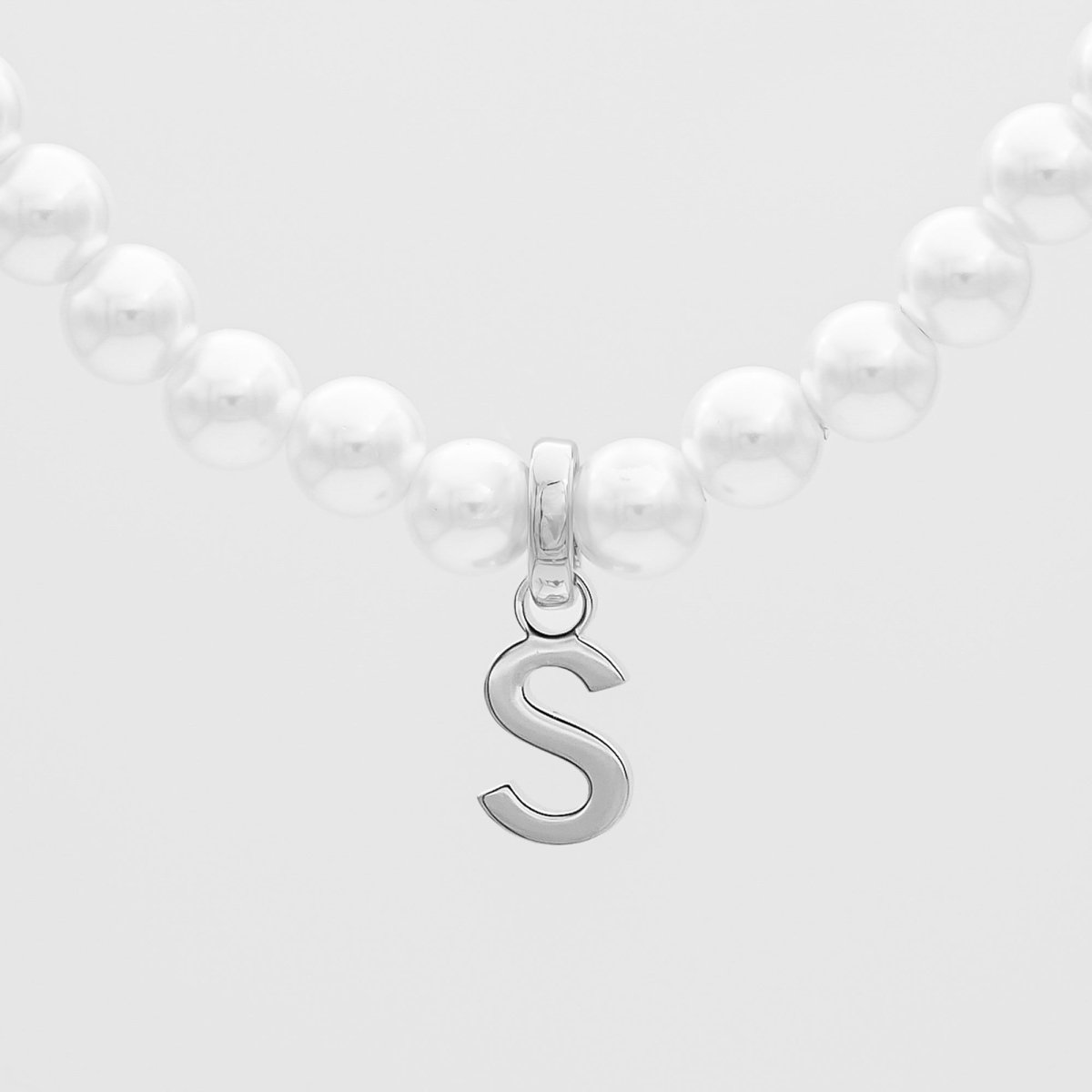 Classic Pearl Initial Necklace - ISMI JEWELS